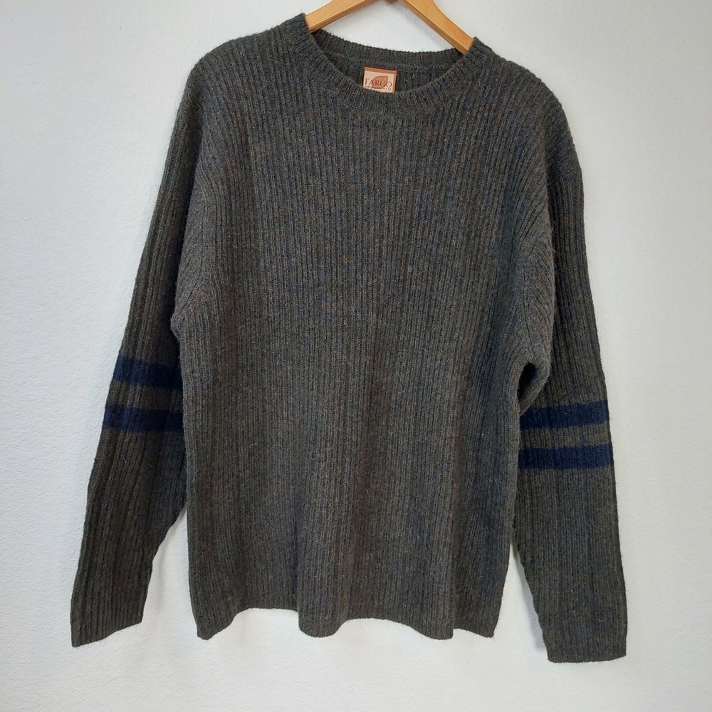 Fargo Clothing & Supply Co Mens 100% Shetland Wool‎ Ribbed Sweater Size Medium